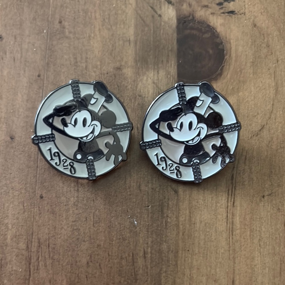 Disney Character Trading Pins - Vintage Style Steamboat Willie